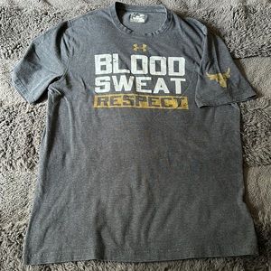 Under Armour Project Rock Blood Sweat Respect Mens size L